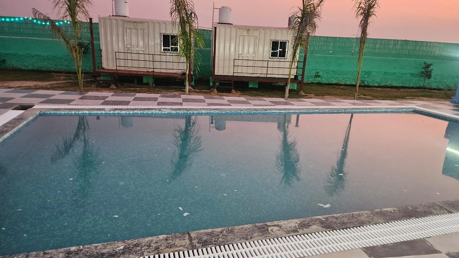 Swimming pool at Clyrova Farmhouse Mahlan Jaipur