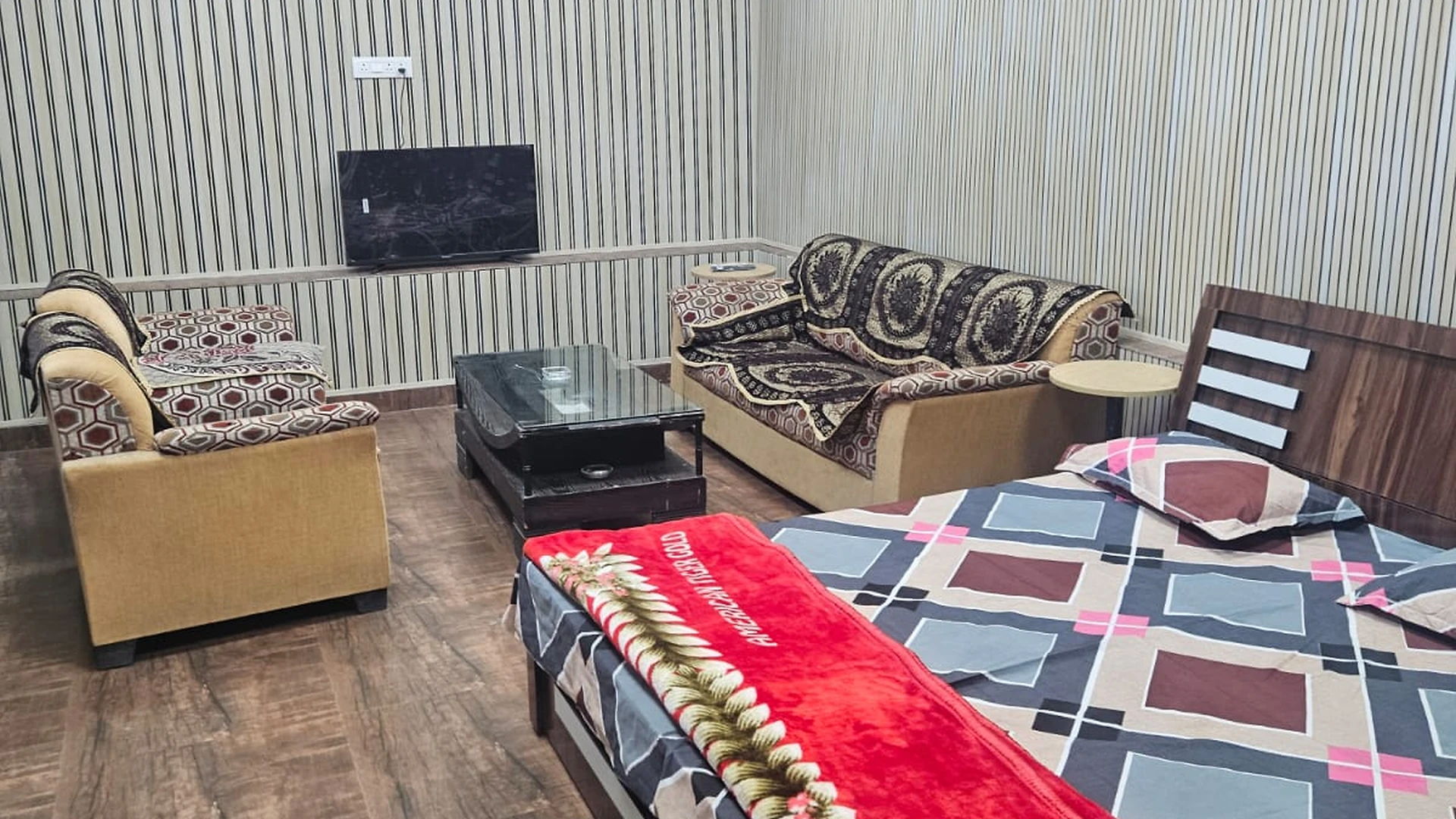 3 AC Rooms — arranged exactly as the property is.