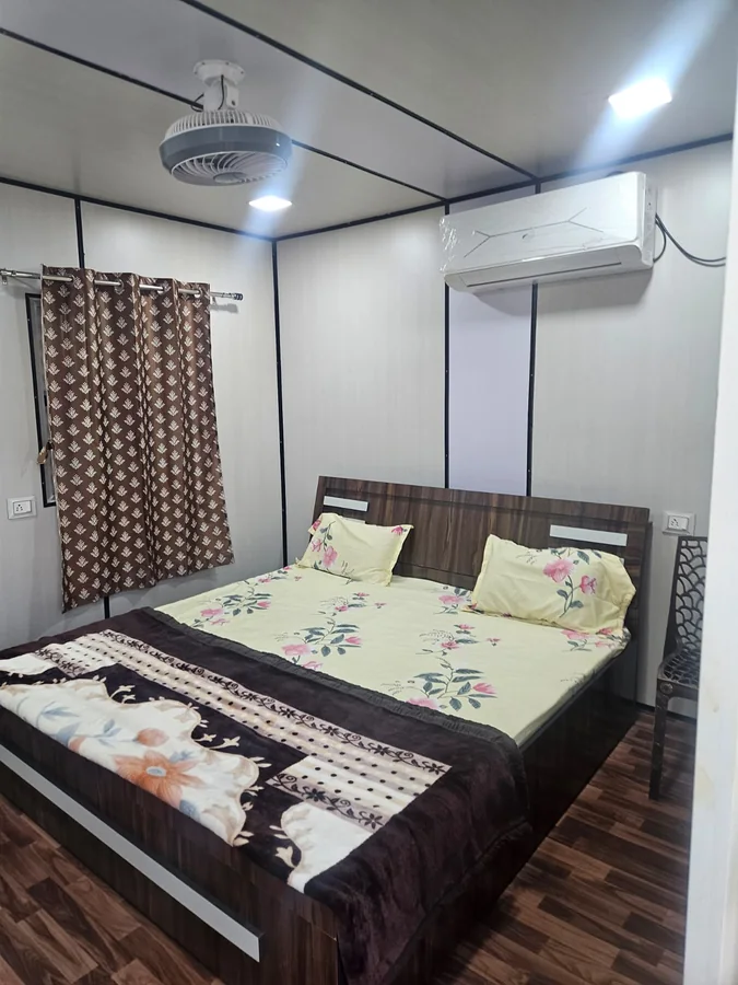 Container room interior at Clyrova Farmhouse