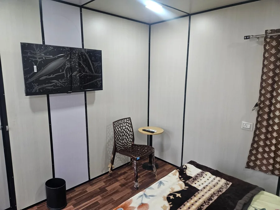 Container room interior at Clyrova Farmhouse
